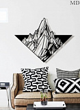 Декоративное настенное панно геометрические горы